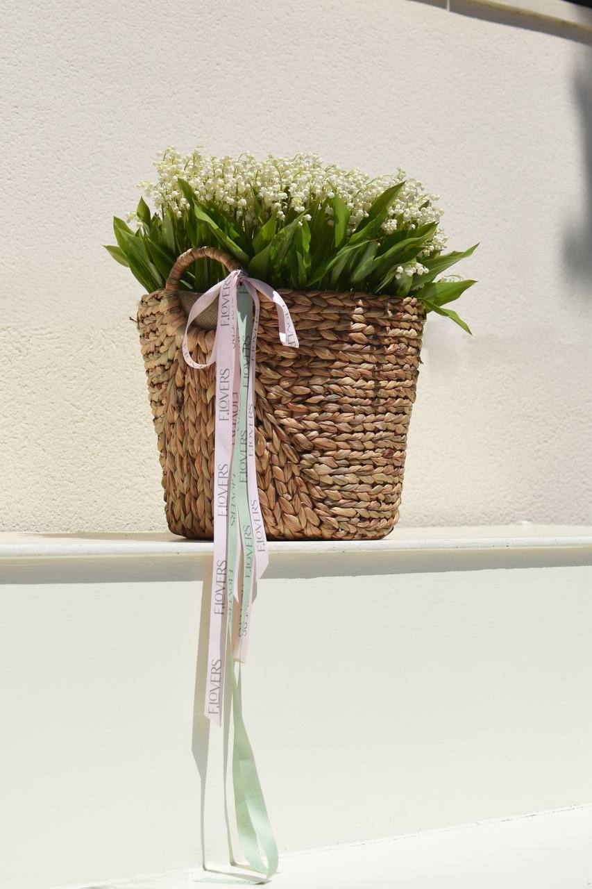 Lily of the valley basket — exclusive pre order